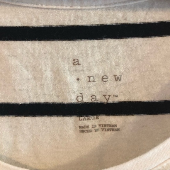 Striped scoop neck tee - Picture 2 of 2